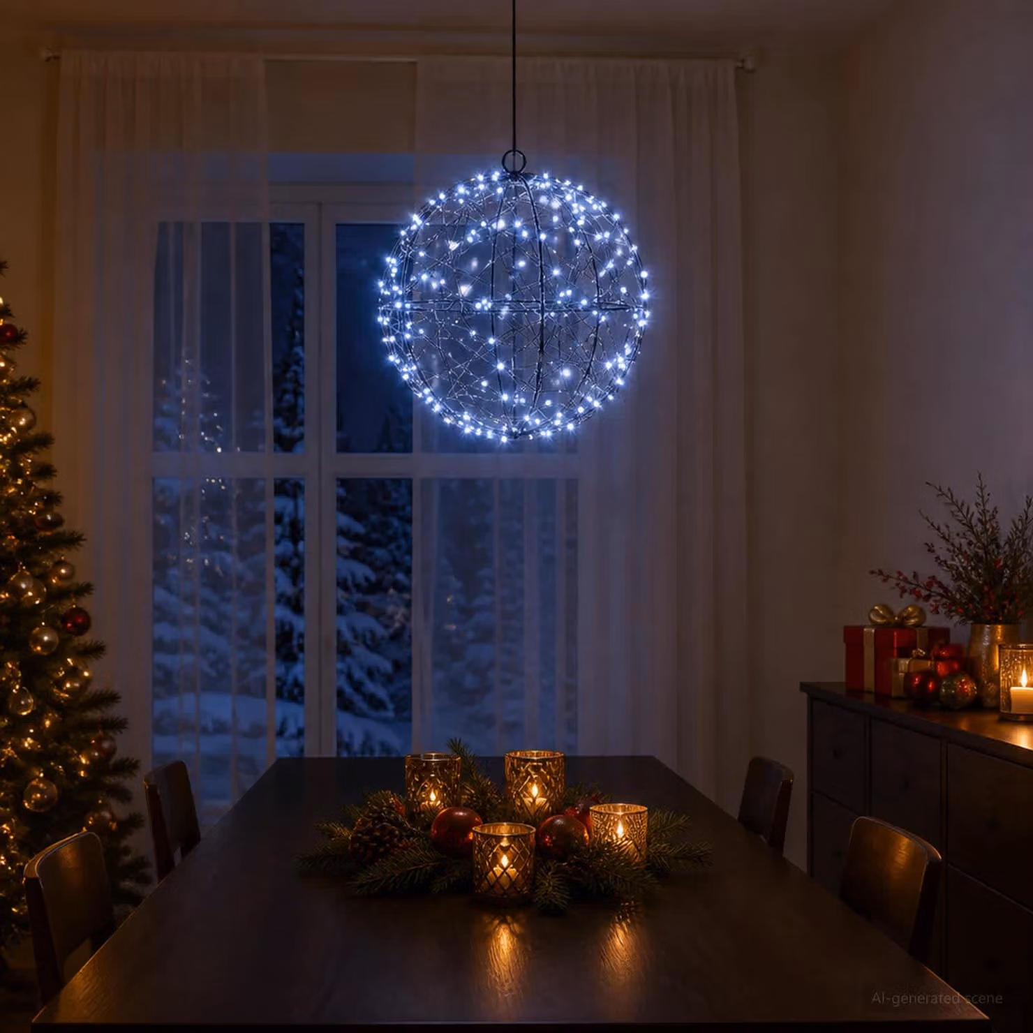 vidaXL Luce a punta di Natale 200 LED Bianco freddo