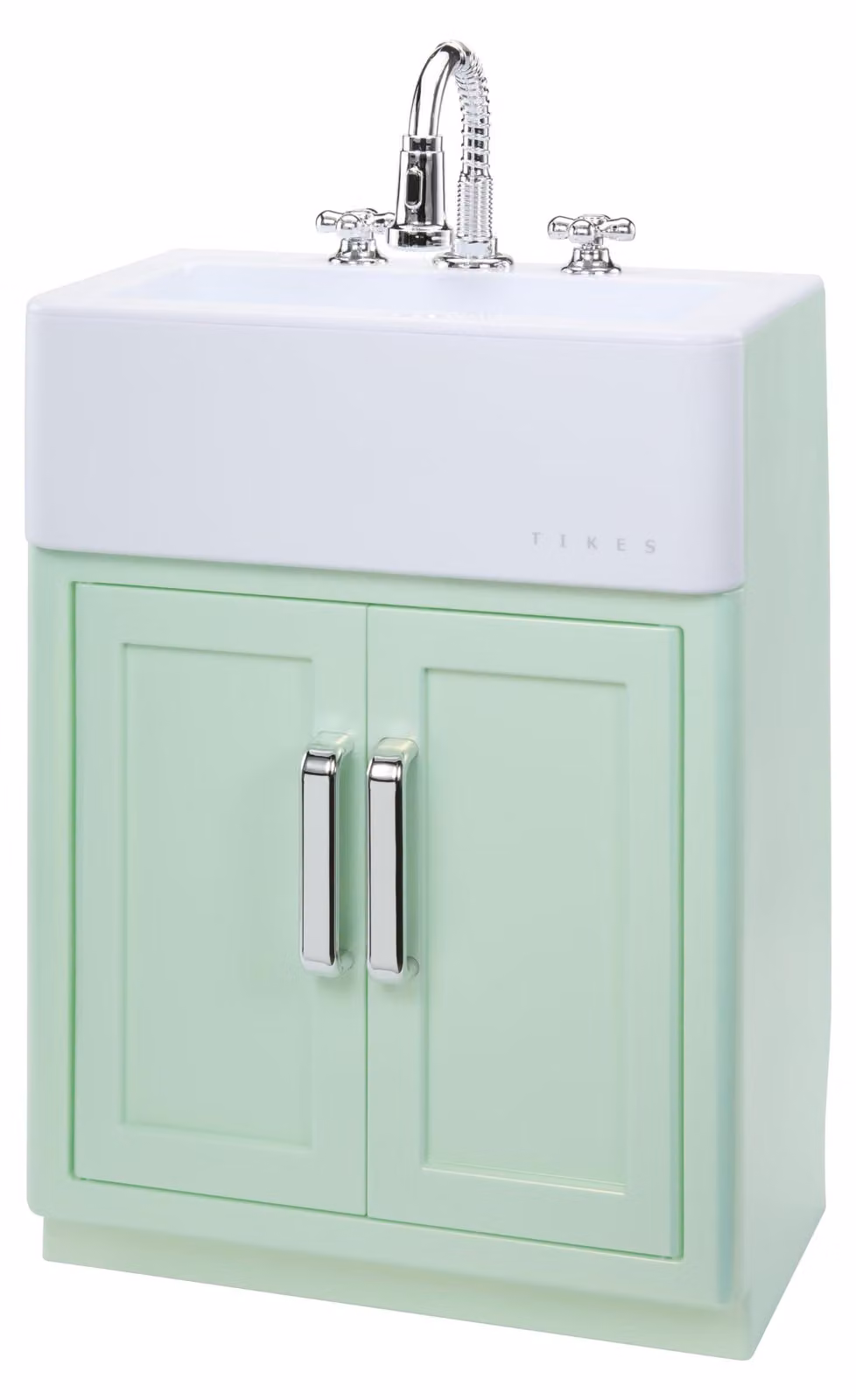 Little Tikes Sweet Spaces, lavello modulare per cucine giocattolo – lavello giocattolo verde menta con rubinetto funzionante e mobiletto contenitore, giochi d'acqua per bambini dai 3 anni in su – dimensioni degli elettrodomestici da cucina