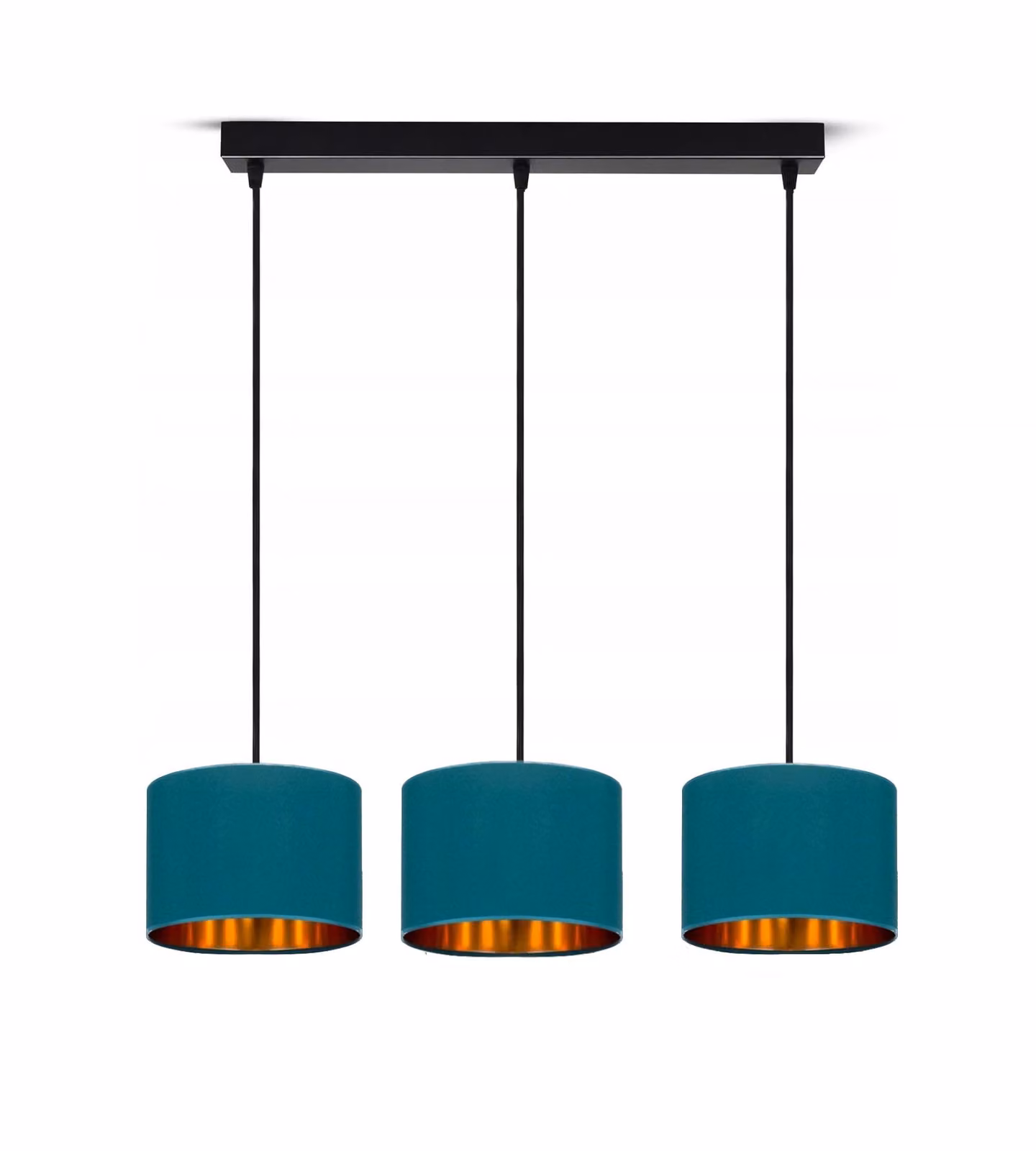 Lampada da soffitto turchese lampada velour vintage moderna E27 lampada di design a 3 luci N230-H3-T