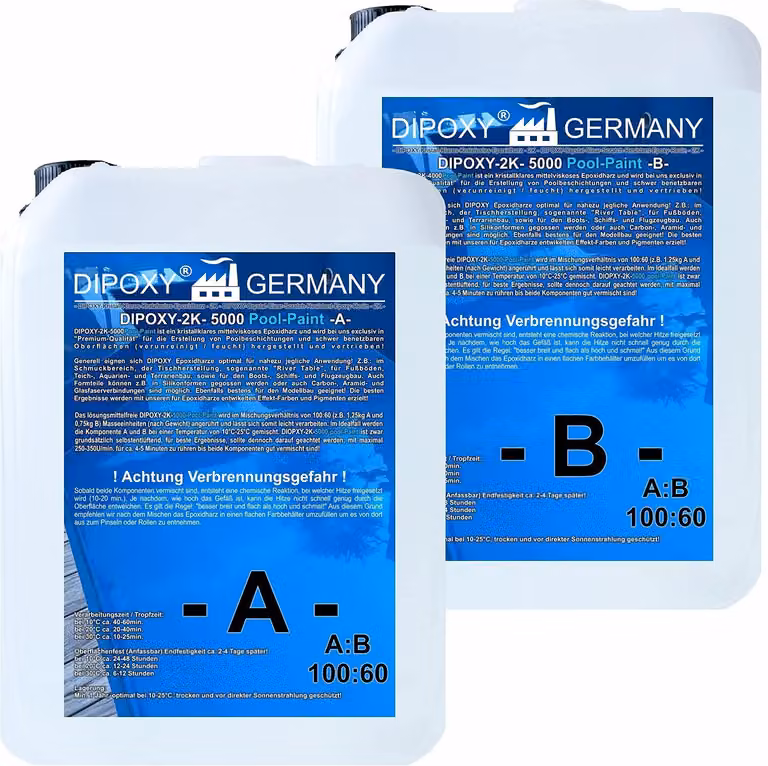 Solidchoice - Resina epossidica 2K-5000 per piscine, 4 kg