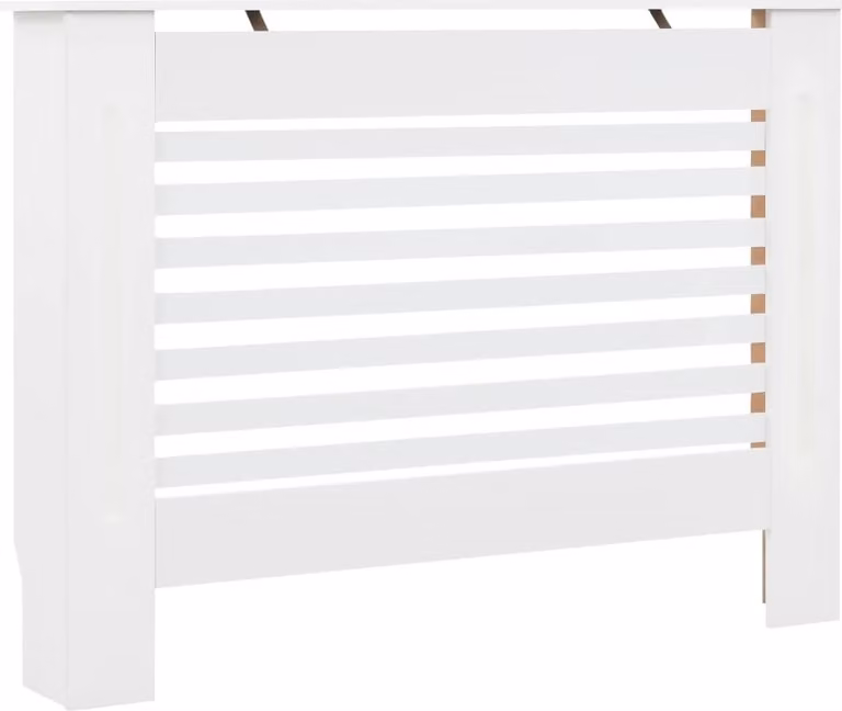 Copertura per Radiatore Bianca 112x19x81,5 cm in MDF