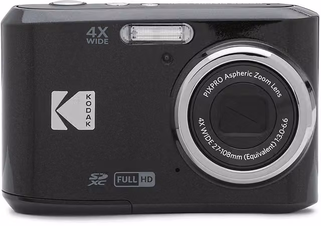 Fotocamera Digitale Compatta Kodak PixPro FZ45, 16,35 Megapixel, Zoom Ottico 4x, Nero