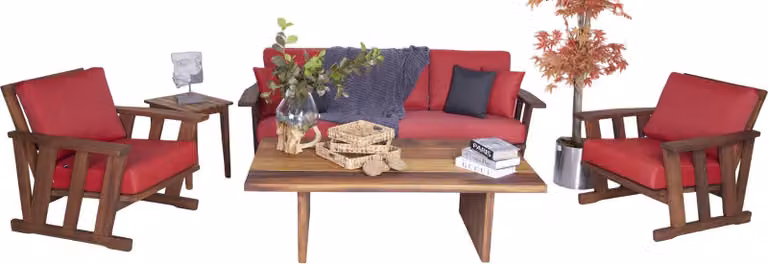 Gartenmöbel Sitzgarnitur Sofa Couch Polster 2x Sessel Couchtisch Terrasse Möbel