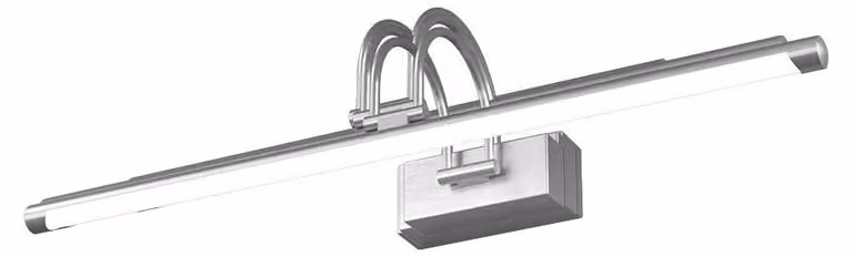 Applique Contemporanea Heat Metallo Nichel Diffusore Acrilico Led 16W Luce Calda