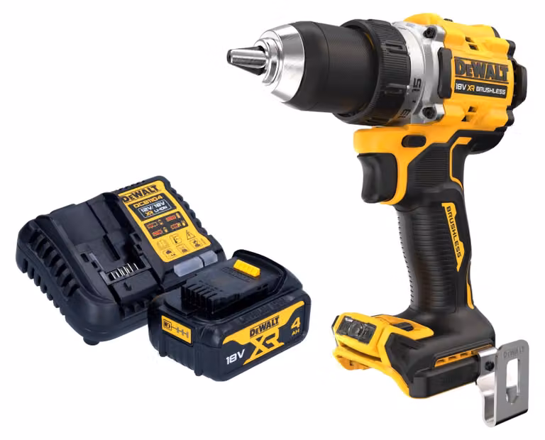 Trapano avvitatore a batteria DeWalt DCD 800 M1 18 V 90 Nm senza spazzole + 1x batteria ricaricabile 4,0 Ah + caricabatterie