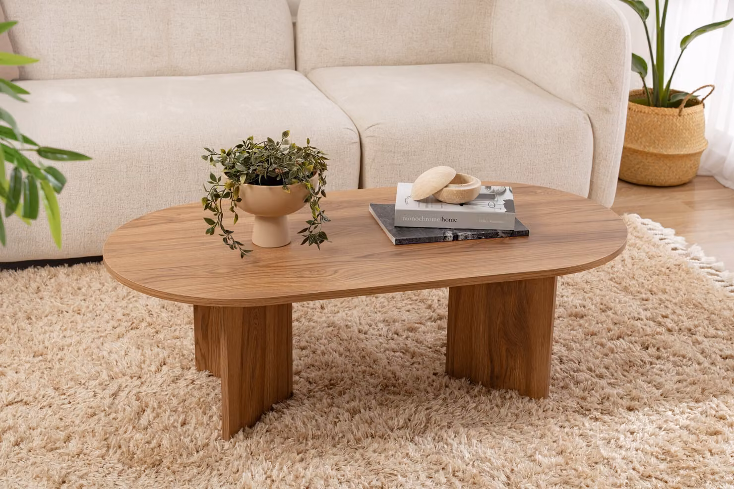Skye Decor, ovale, tavolini, liuto, MDF, 120 x 60 x 40 cm