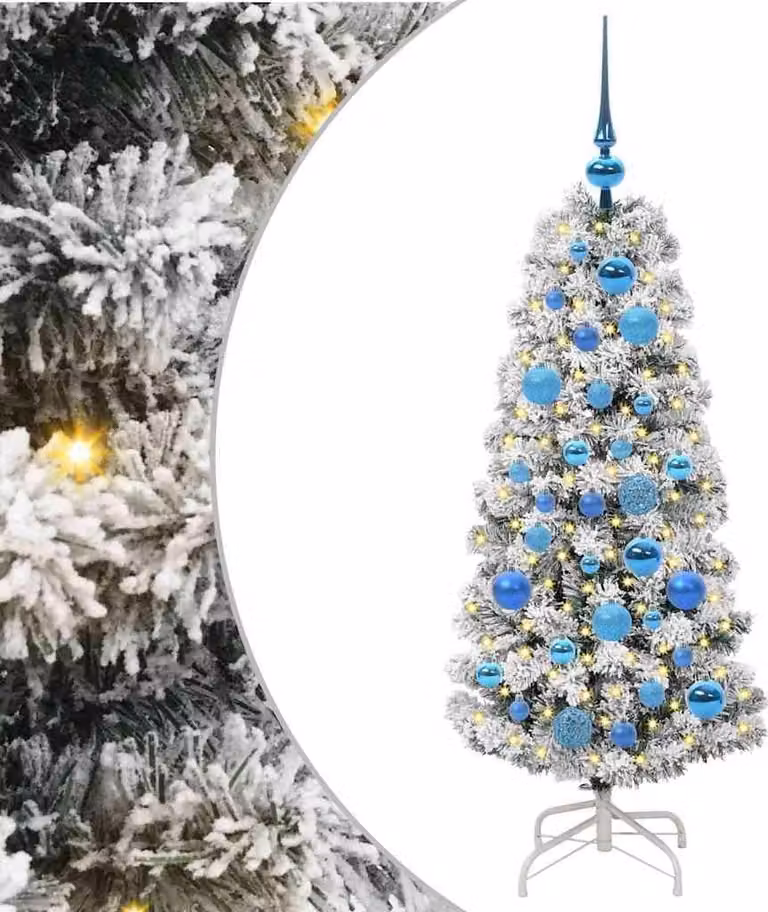 Albero di Natale Artificiale con Rami Pieghevoli 120 cm