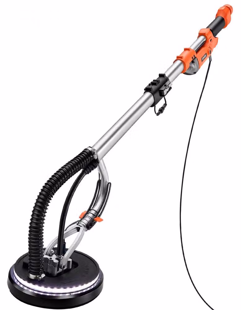 Levigatrice per cartongesso da 1010 W - Disco abrasivo da 215 mm - Albero lungo - Ideale per pareti e soffitti