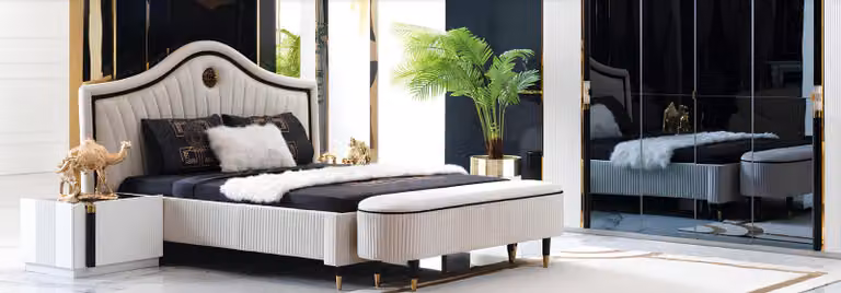 Camera da letto Design Letto Lusso Letti Nuovi Doppio Imbottito Mobili Hotel Matrimonio Design