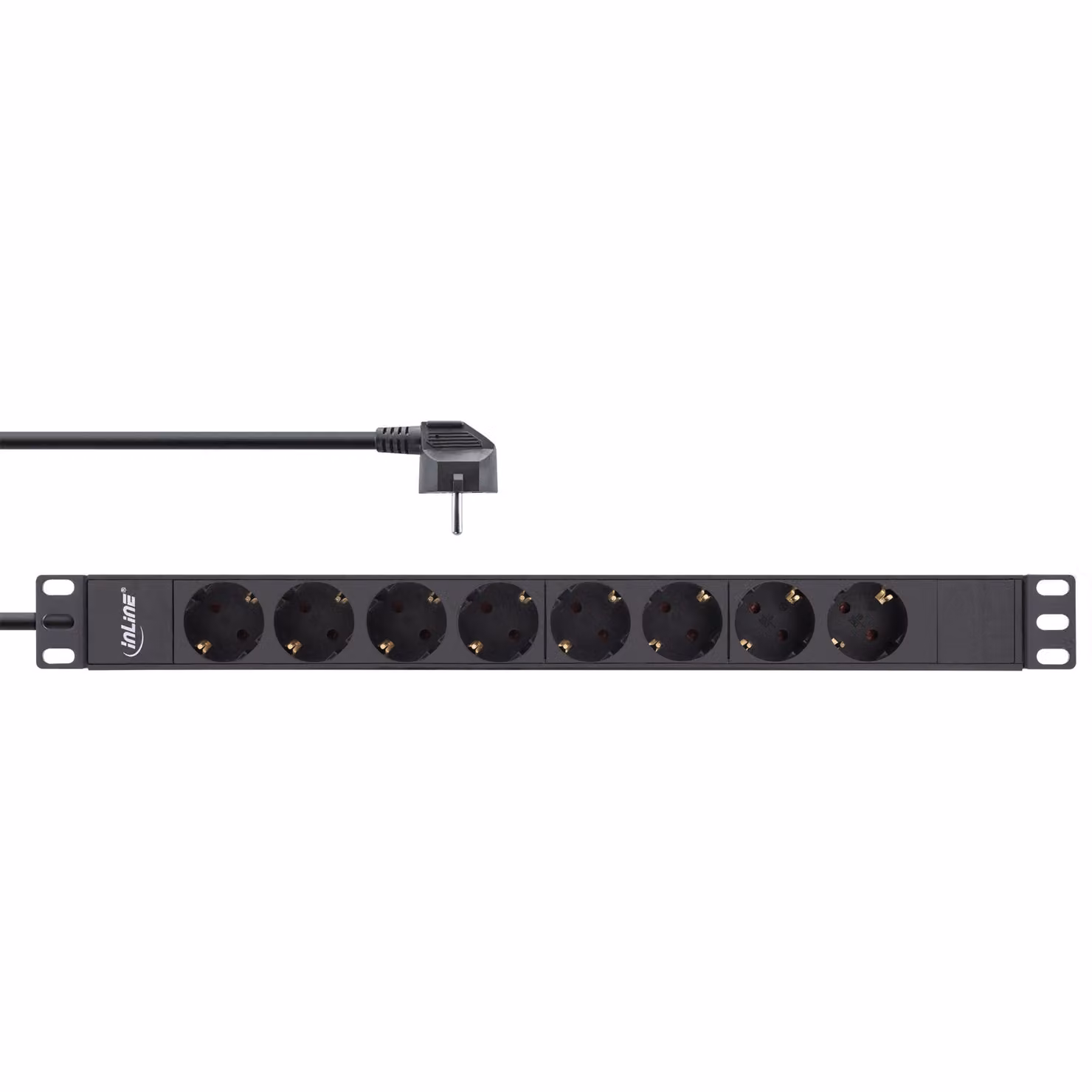 InLine - Presa multipla - 3680 Watt - Ingresso, potenza di ingresso CEE 7/7 - Connessioni di uscita: 8 - 48,3 cm (19") - 2,0m S