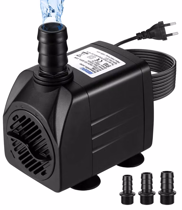 Pompa sommergibile per acquari, 25 W, 1800 l/h, funzionamento ultra-silenzioso