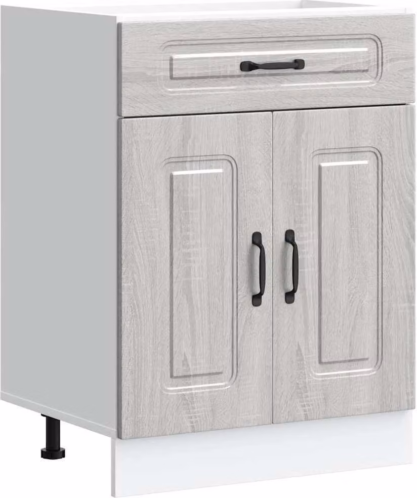 Base da Cucina Kalmar Grigio Sonoma in Legno Multistrato