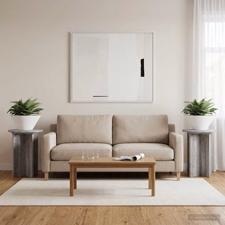 Set di 2 supporti per piante vidaXL in legno MDF, colore Grigio Sonoma, Ø 29,5 x 40 cm