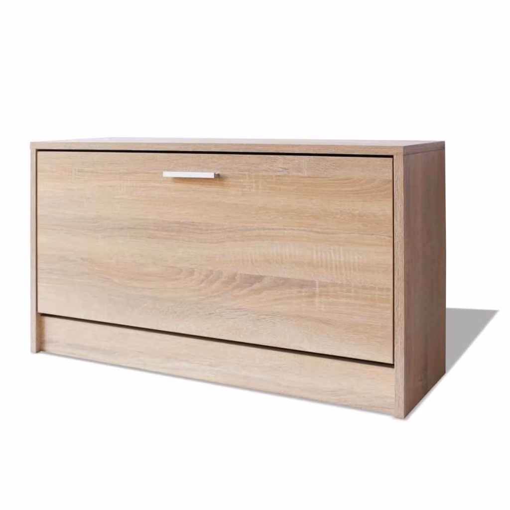 Scrivania con Cassetti e Anta Rovere 100x40x73 cm