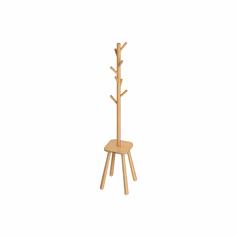 Attaccapanni da Terra, Beige Naturale