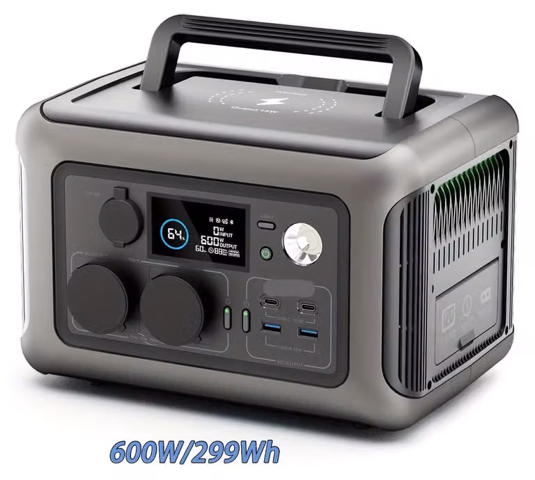 Centralina portatile – Batteria mobile – Power bank – Fonte di energia – Batteria per campeggio – Batteria LiFePO4 da 299 Wh