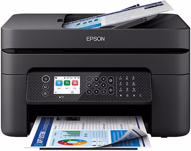 Stampante Inkjet Multifunzione 4 in 1 Epson WorkForce WF-2950DWF a colori, Nera, WiFi e USB – 1