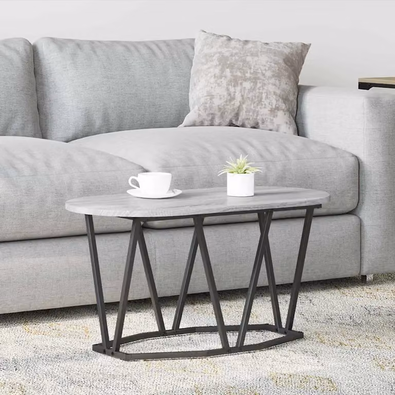 vidaXL Tavolino da salotto in stile industriale Grigio L/P/H: 80 x 40 x 40.5 cm
