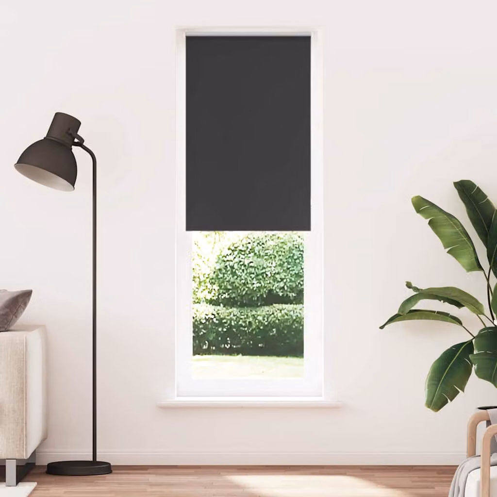 vidaXL Tenda a Rullo Oscurante in Poliestere, Colore Antracite o Nero, L: 75 cm, H: 230 cm
