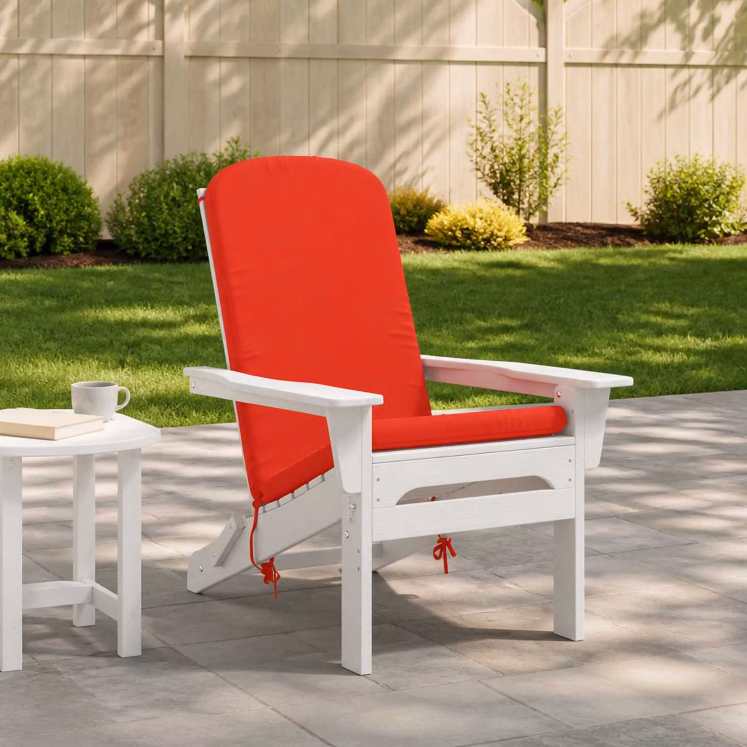 Cuscino per Lounger da Sole vidaXL GEMERT Rosso con Rivestimento Lavabile e Resistente ai Raggi UV