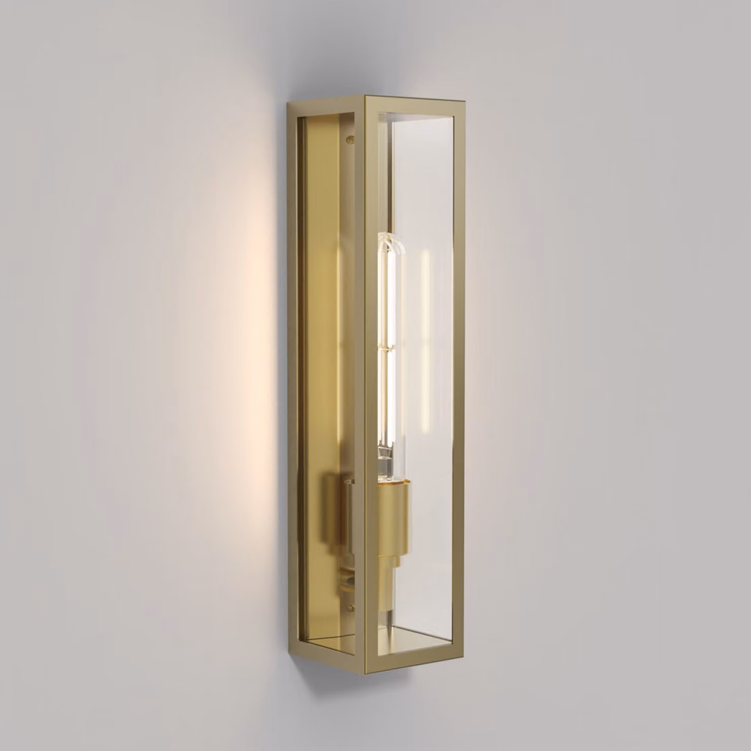 Astro Harvard - Lampada da parete per esterni a LED in ottone naturale IP44, E27