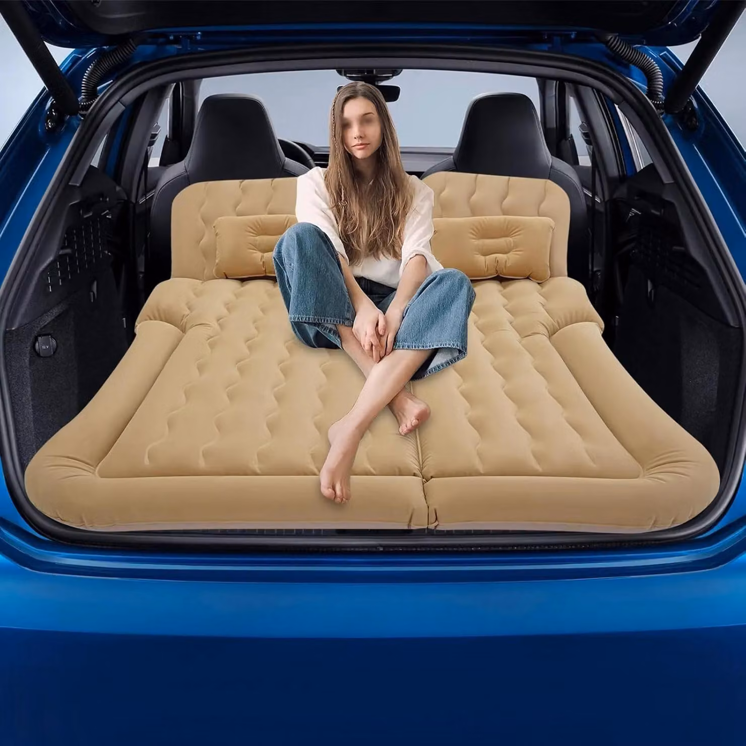 Materassi gonfiabili per auto - Materassi ad aria per SUV - Letto gonfiabile per auto - Materasso per il sedile posteriore - Materasso da viaggio per auto