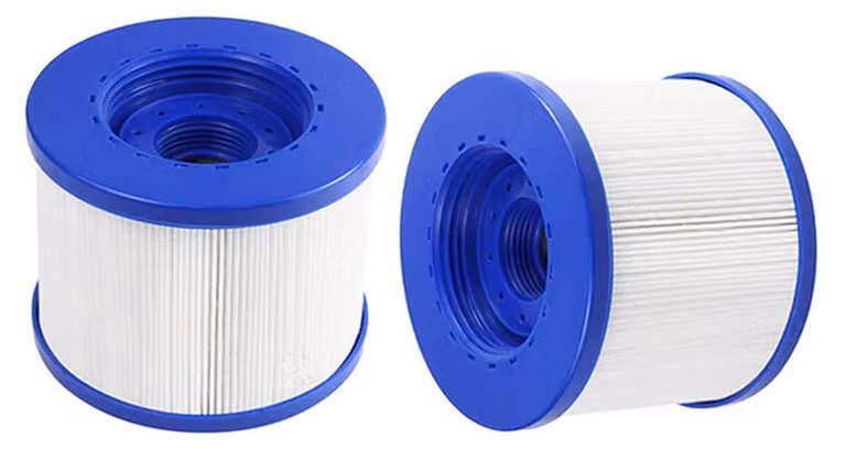 2 filtri per piscina, confezione doppia, ricambio, 104 mm, materiale: PET e tessuto non tessuto