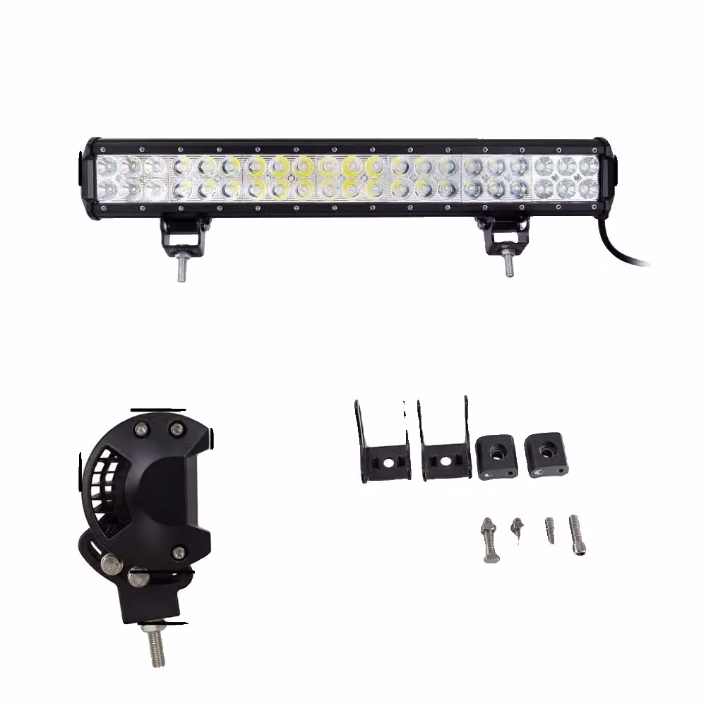 Barra luminosa offroad, varie dimensioni disponibili, adatta per Jeep JK UTV ATV, 20 pollici 126W
