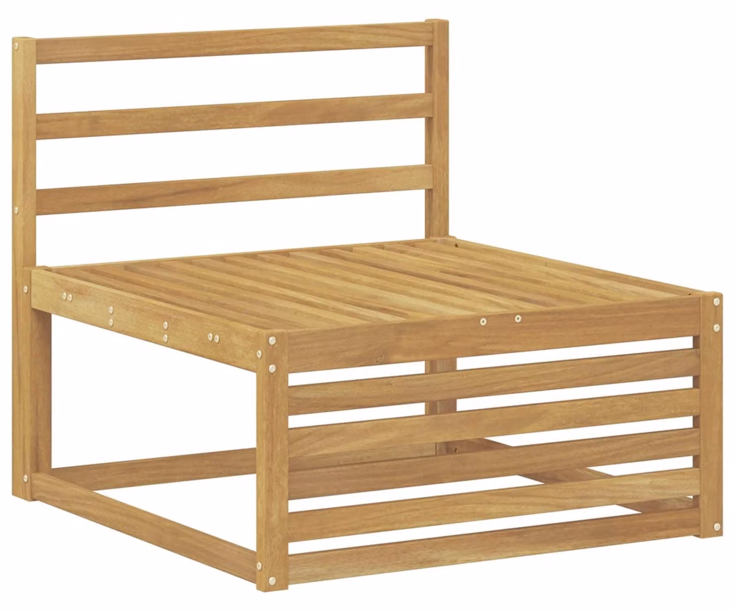 Divano da esterno in legno di acacia massello