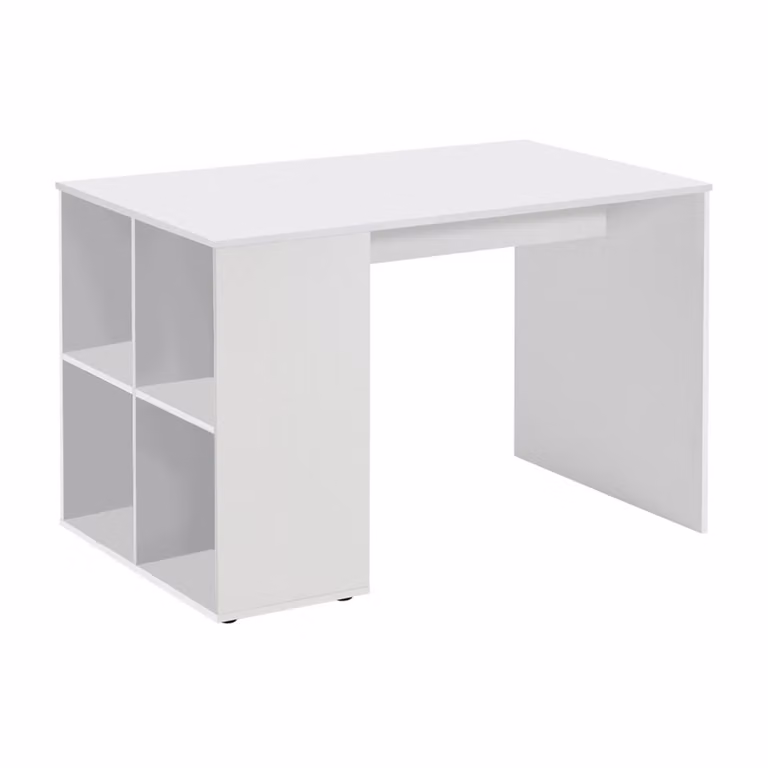Scrivania FMD con ripiano 117×73×75 cm Bianco