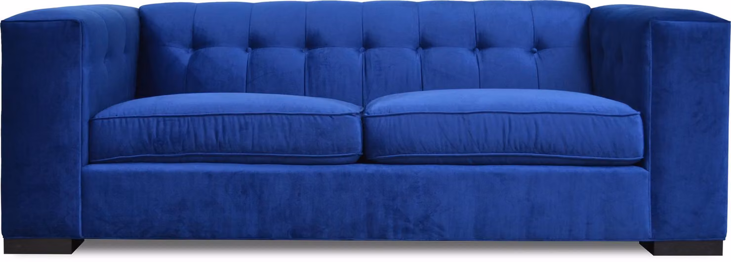 Luxus 2 Sitzer Couch Polster Sofa Textil Stoff Couchen Garnitur Chesterfield