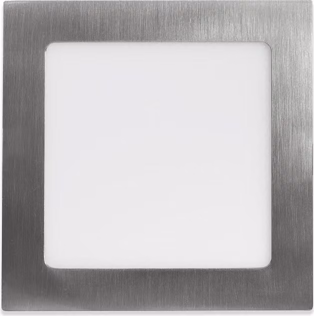 Pannello LED da incasso Ecolite Silver quadrato 170 x 170 mm 12W Colore della luce: Bianco luce diurna LED-WSQ-12W/41/CHR