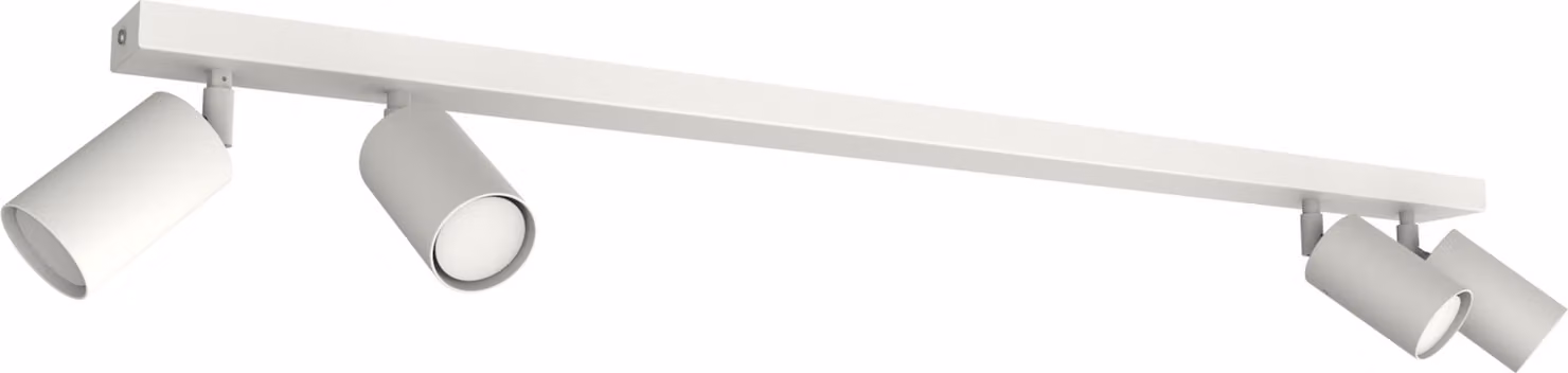Lampada da soffitto Fleck, monocolore opaca, L.100