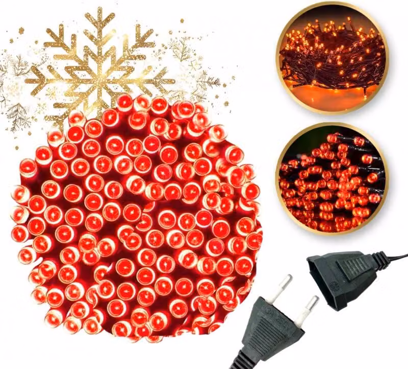 Luci per interni/esterni 300 LED rosso LAMP03CZE