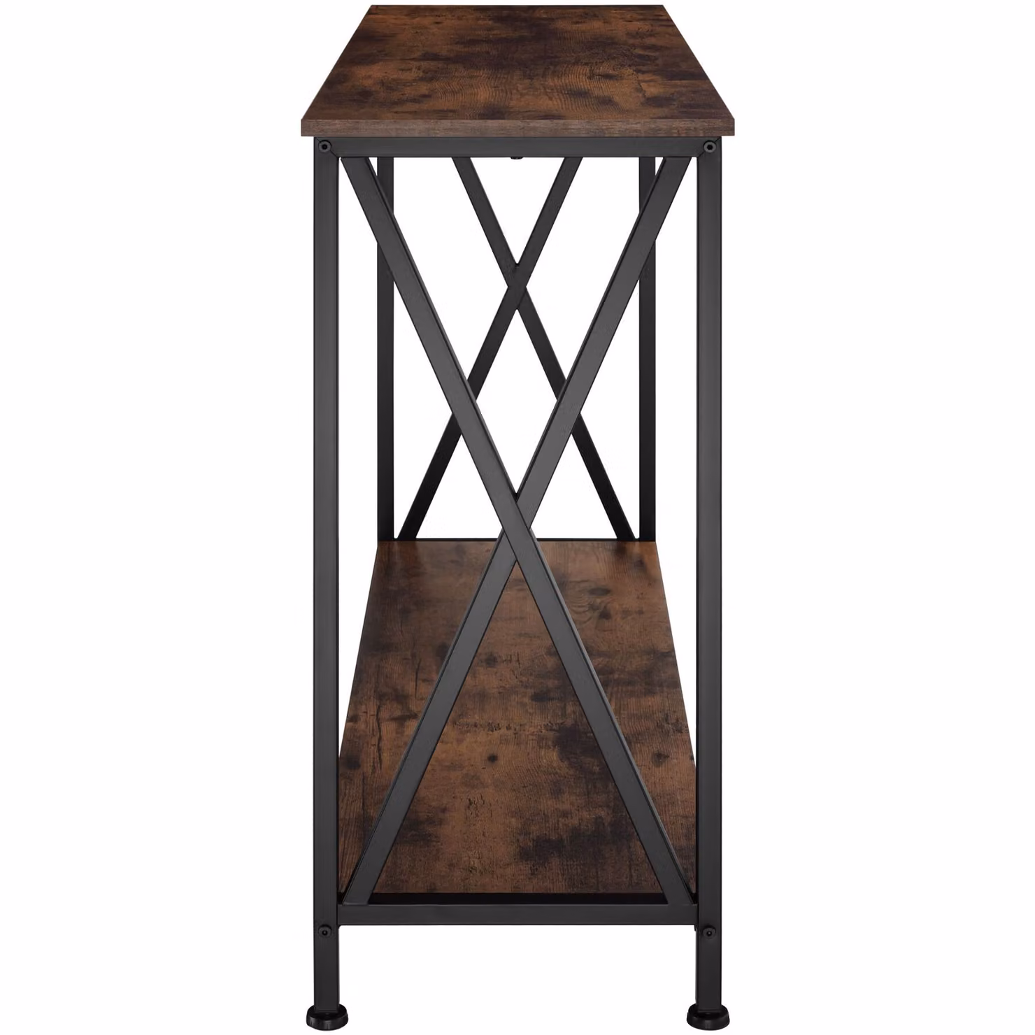 Tavolo console Tacoma TecTake GmbH in stile industriale, marrone e nero, L/P/H: 100 x 35 x 80,5 cm – 3
