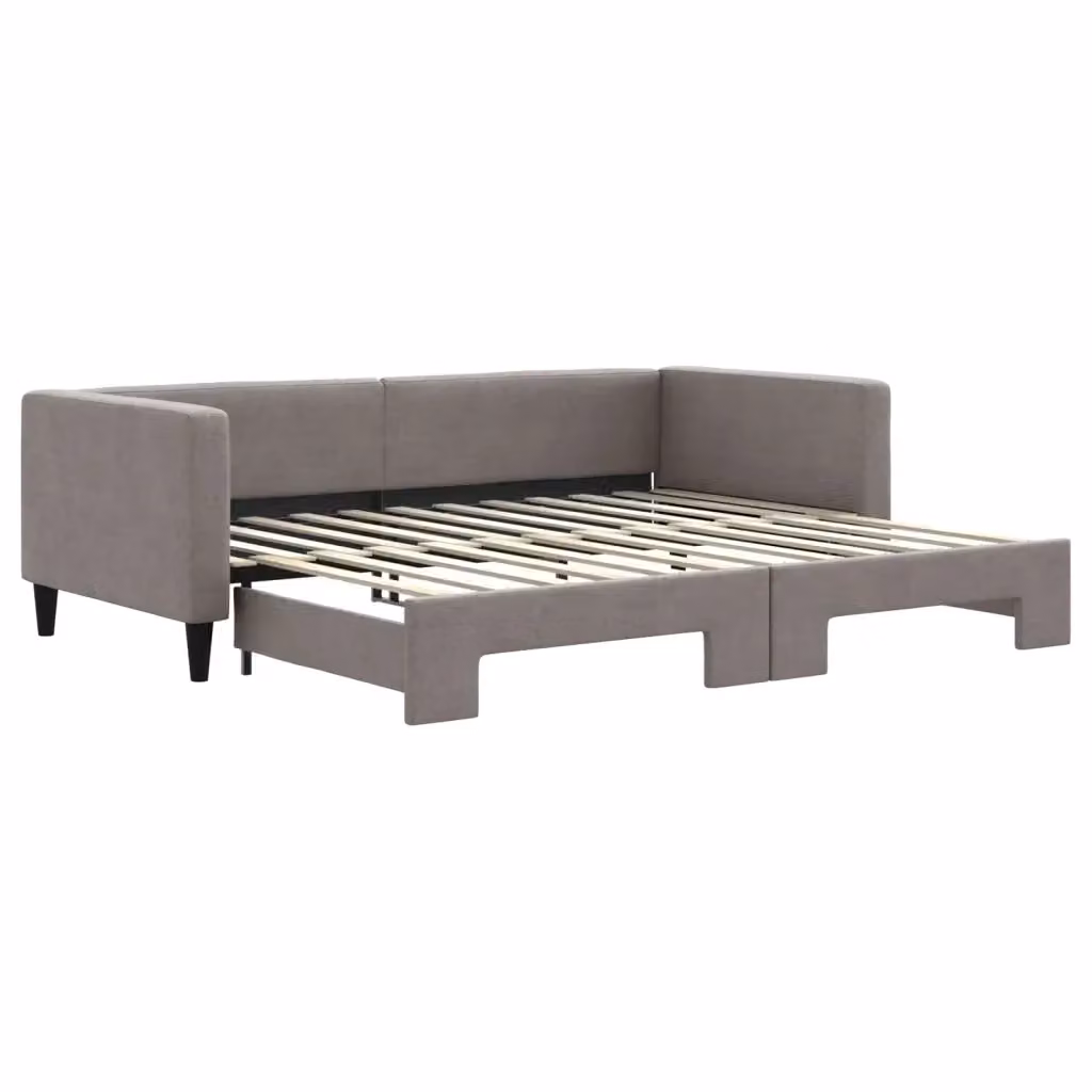 Divano Letto Moderno vidaXL in Tessuto Grigio o Beige per Soggiorno e Camera da Letto – 2