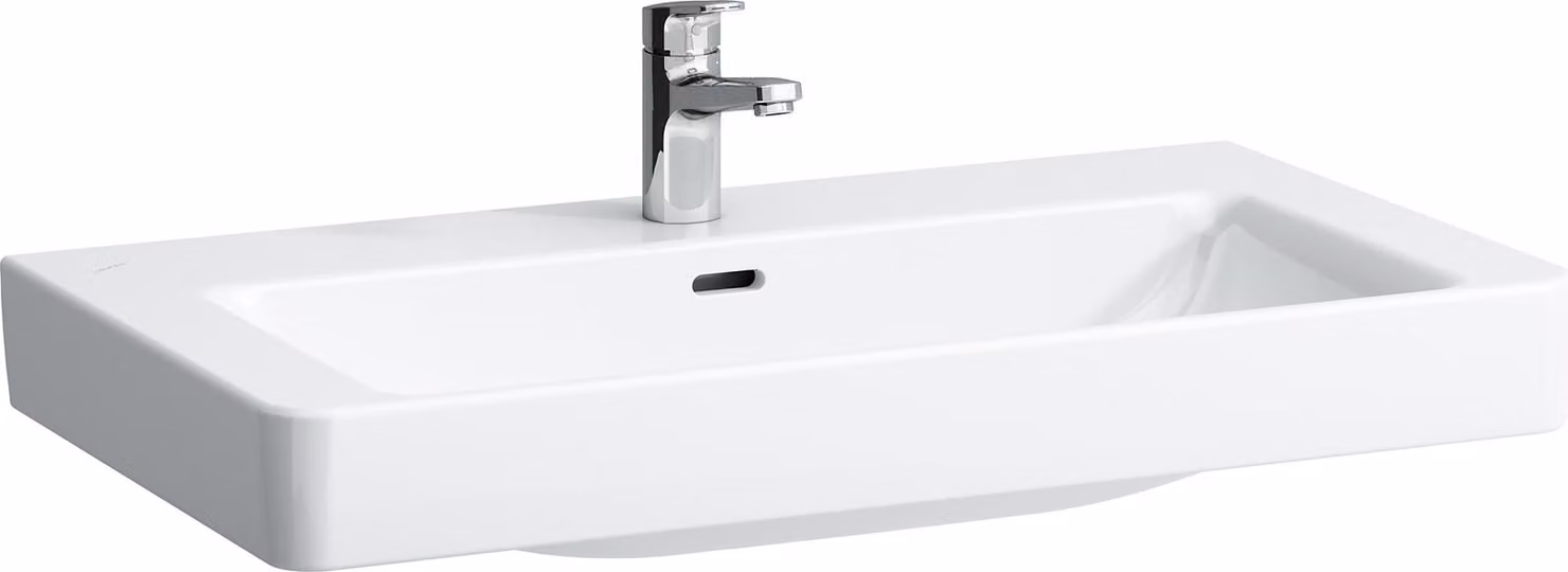 LAUFEN PRO S lavabo à poser, sans trou pour robinet, avec trop-plein, 850x465mm, H8169654001091, H8169654001091