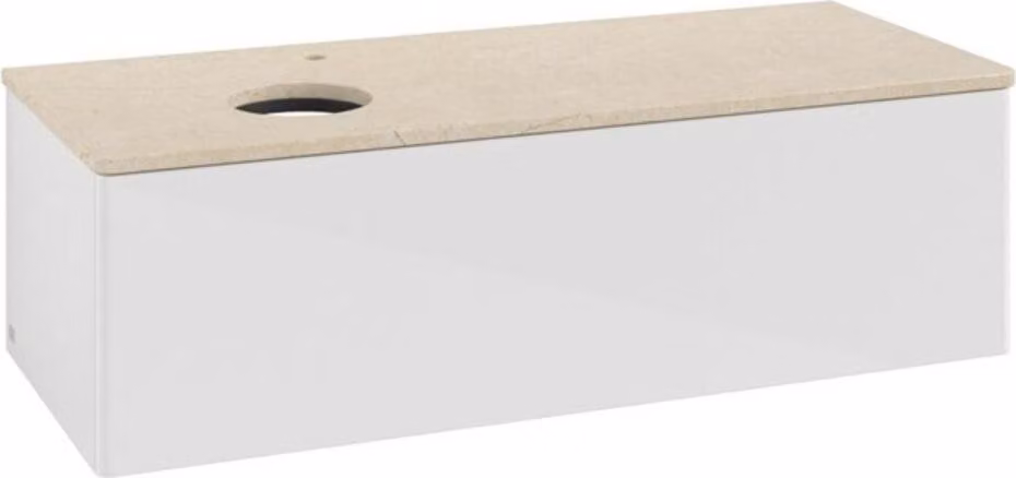 Mobiletto V&B senza struttura frontale, con illuminazione Antao 120x36x50cm, HL, WBP botti. Lac