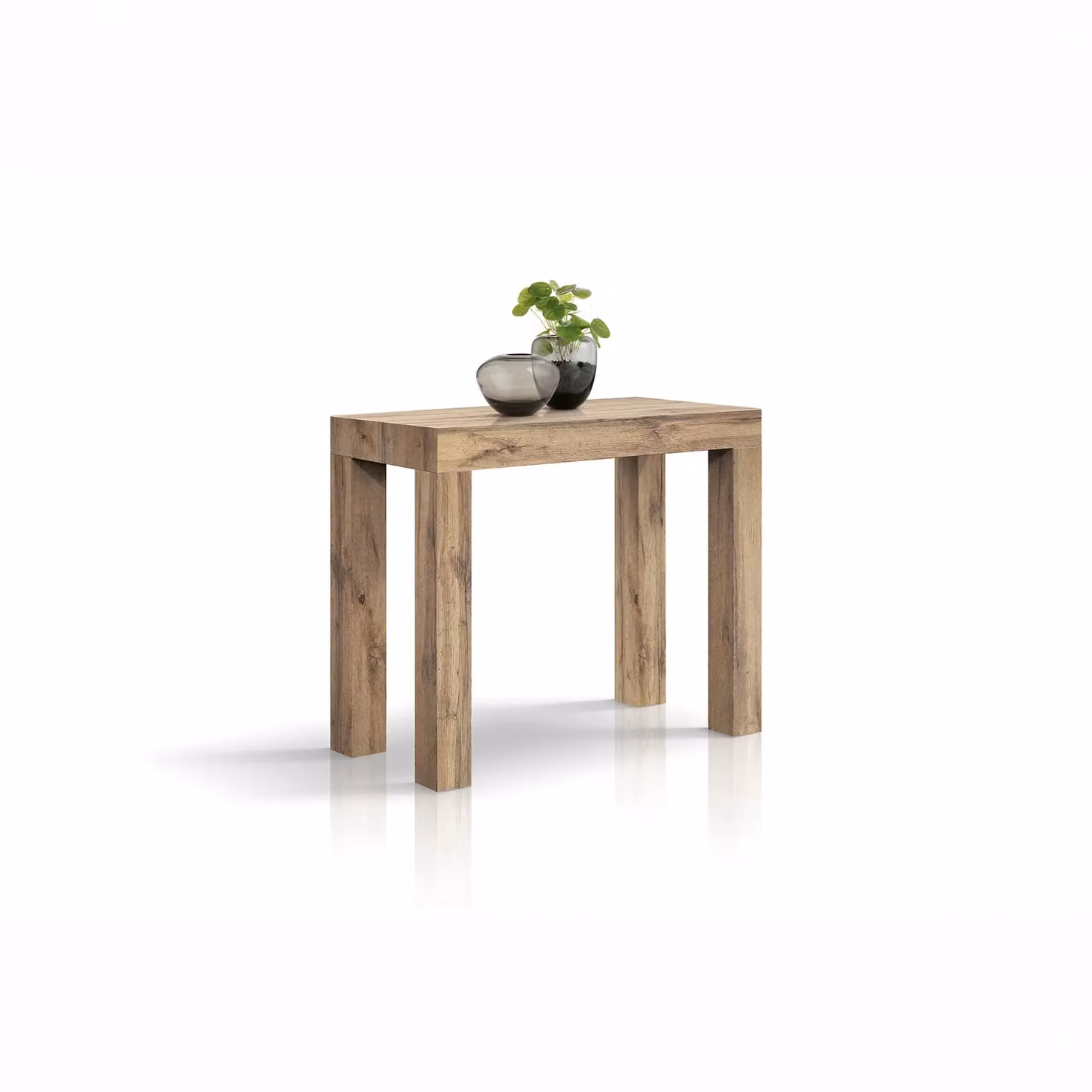 Consolle allungabile VIAREGGIO effetto rovere 90×45 cm – 90×300