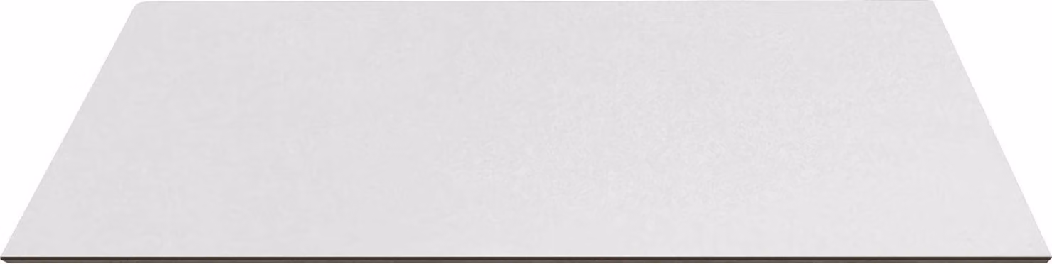 Milani Home - piano tavolo da pranzo quadrato 70 x 70 cm, bianco, HPL laminato