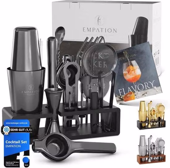 Set da Cocktail con Shaker e Accessori da Bar – Perfetto per i Cocktail