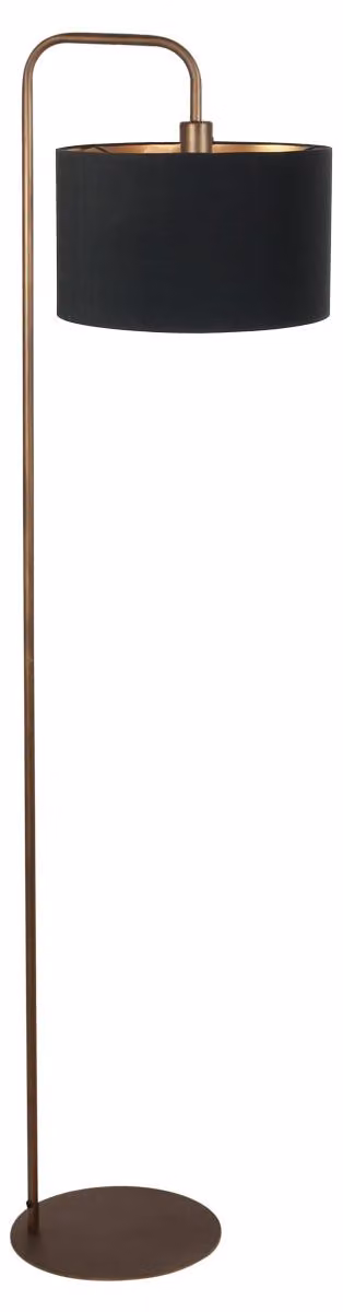 Lampada da terra - bronzo - Forma - metallo tessile - lampada d'atmosfera - E27 - 4784BR - Mexlite