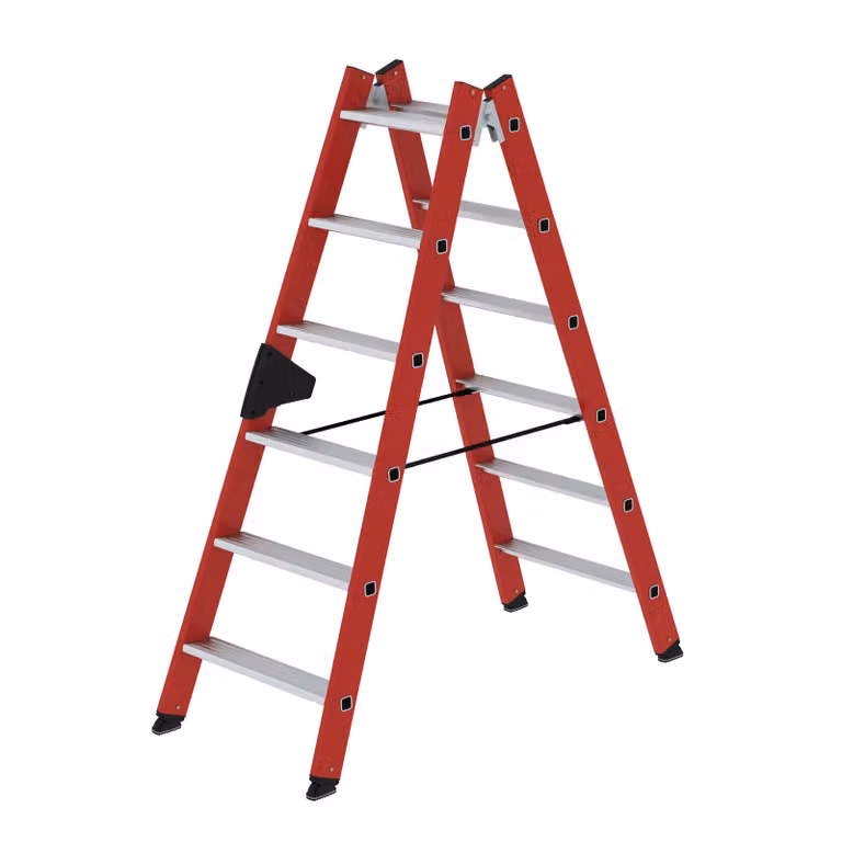 Scaletta accessibile da entrambi i lati Gradini in vetroresina/alluminio 2x6