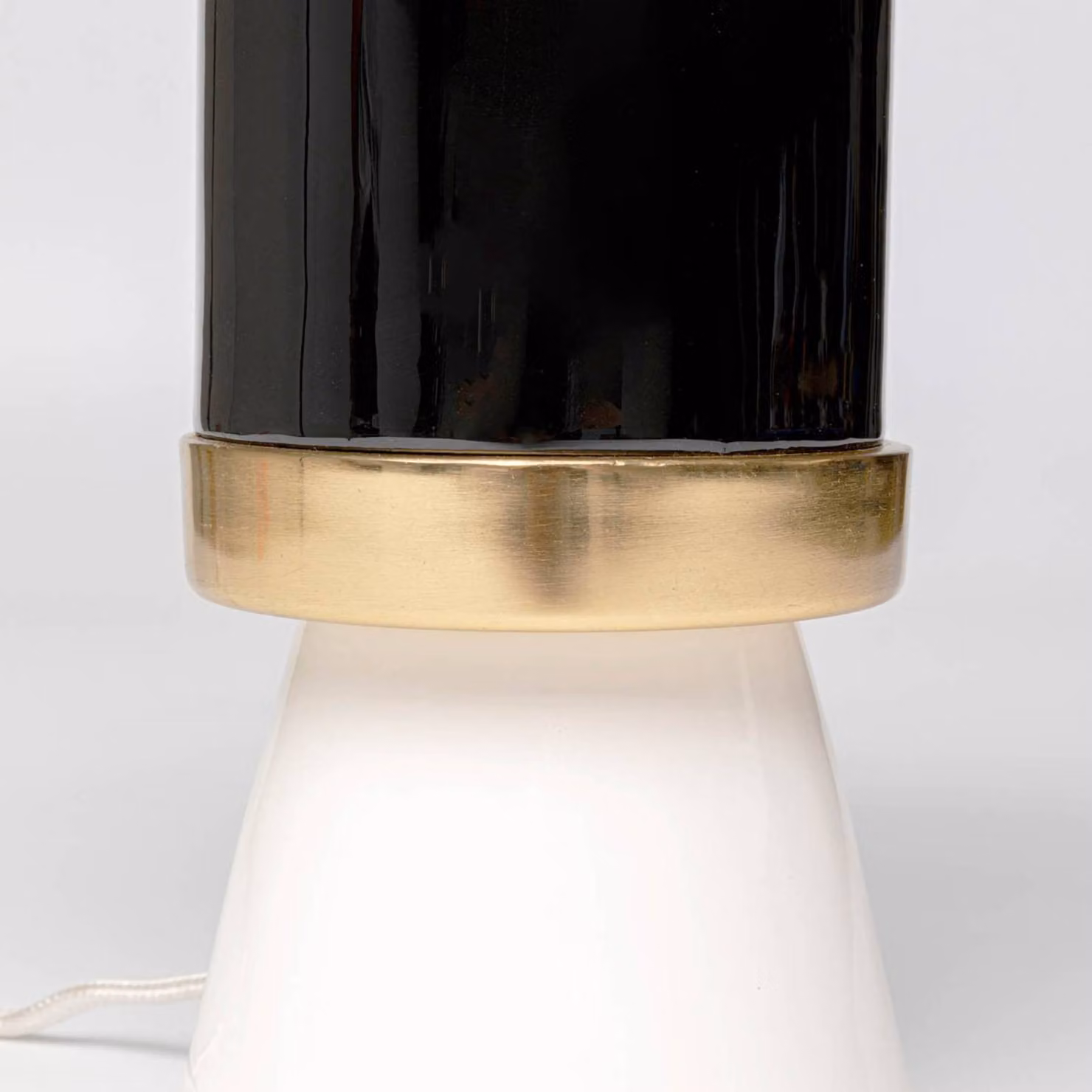KARE Lampada da tavolo Josy, Bianco / Opale, Soggiorno / Sala da pranzo, Metallo, Vintage, Lampada da tavolo