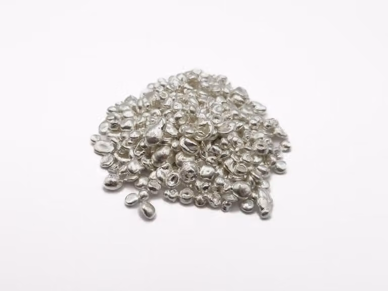 Granuli di argento puro Ag 99,99% (purezza 4N), peso: 10 g