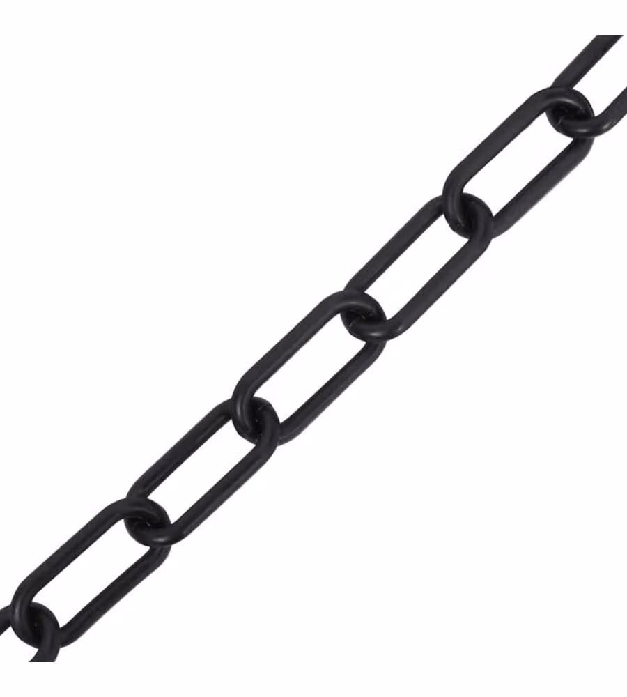 Catena Segnaletica Nera 100 m Ø8 mm in Plastica