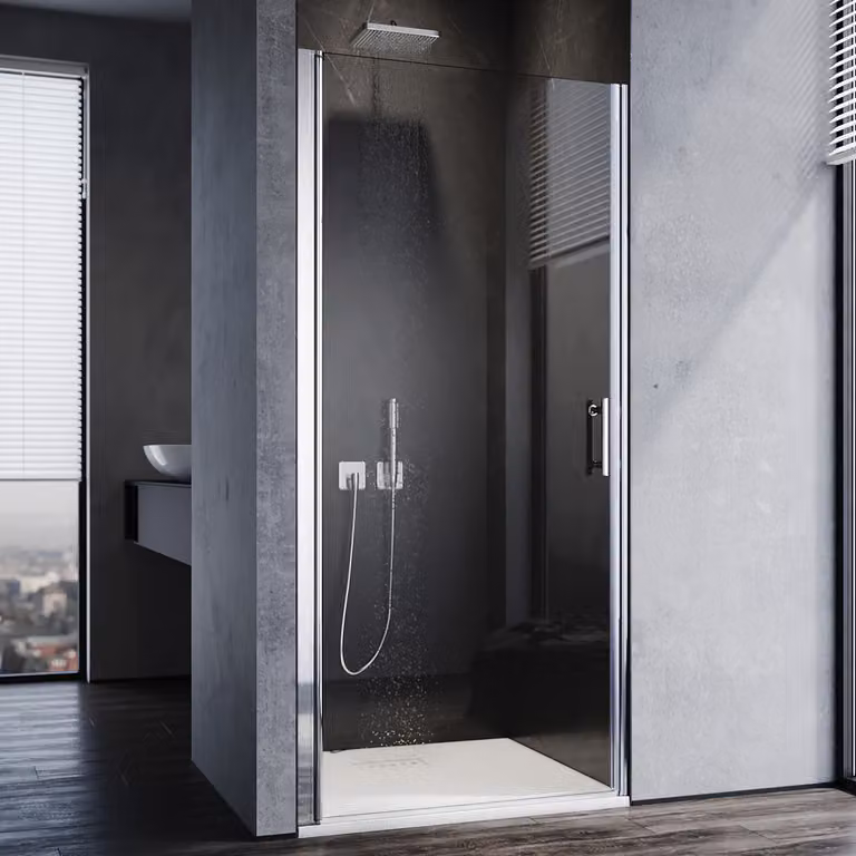 SONNI cabina doccia 80 x 185 cm cabina doccia ESG vetro con nano rivestimento protezione dagli spruzzi d'acqua