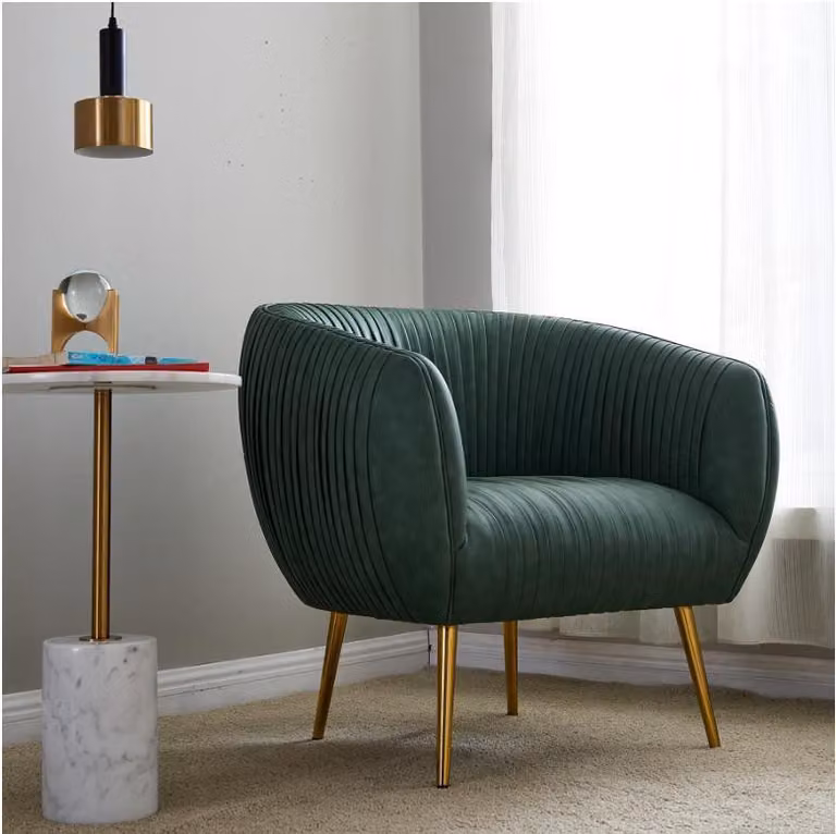 Luxus Wohnzimmer Relax Sessel Metall Design Polster Lounge Club Stuhl Sitz