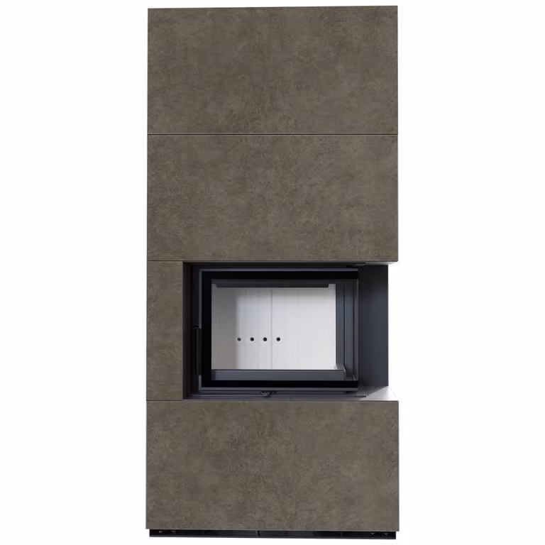 Kit caminetto KRATKI FLOKI BOX destro 8 kW Ø 160 sinterizzato al quarzo FOKOS PIOKRATKI MBO