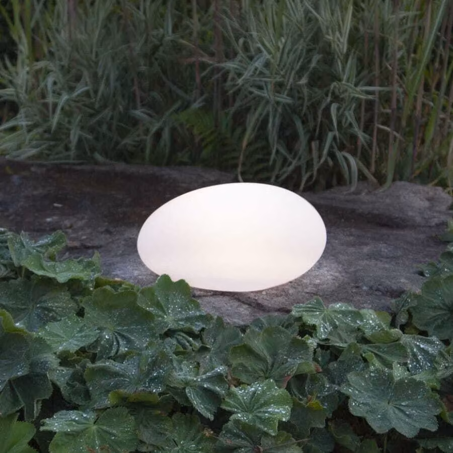 Star Trading Globy, illuminazione da esterno interrata, bianco, grado di protezione IP44, giardino, sensore crepuscolare, LED